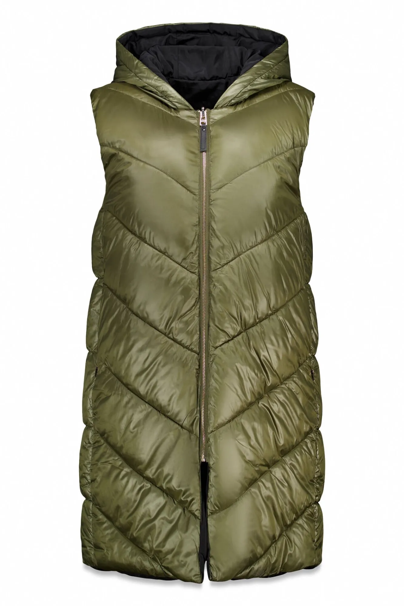 Mujer Cortefiel Chalecos|Abrigos>Chaleco largo reversible