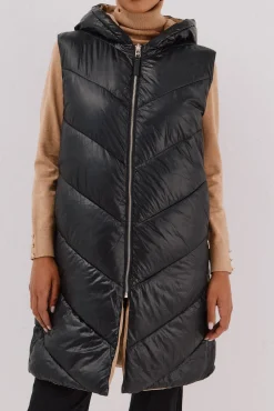 Mujer Cortefiel Abrigos|Chalecos>Chaleco largo reversible