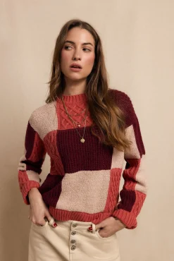 Mujer Slowlove Jerséis>Chaleco patchwork multicolor