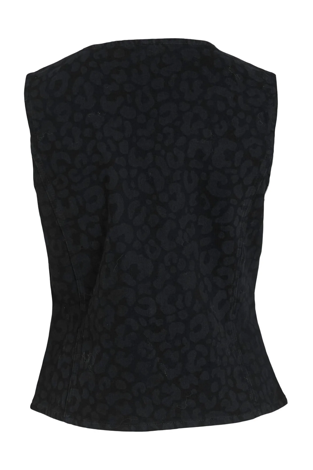 Mujer Vila Chalecos|Chaquetas>Chaleco vaquero animal print