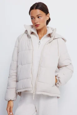 Mujer Springfield Chaquetas>Chaqueta acolchada capucha poliéster reciclado