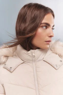 Mujer Springfield Chaquetas|Plumíferos Y Acolchados>Chaqueta acolchada capucha pelo Sorona Aura