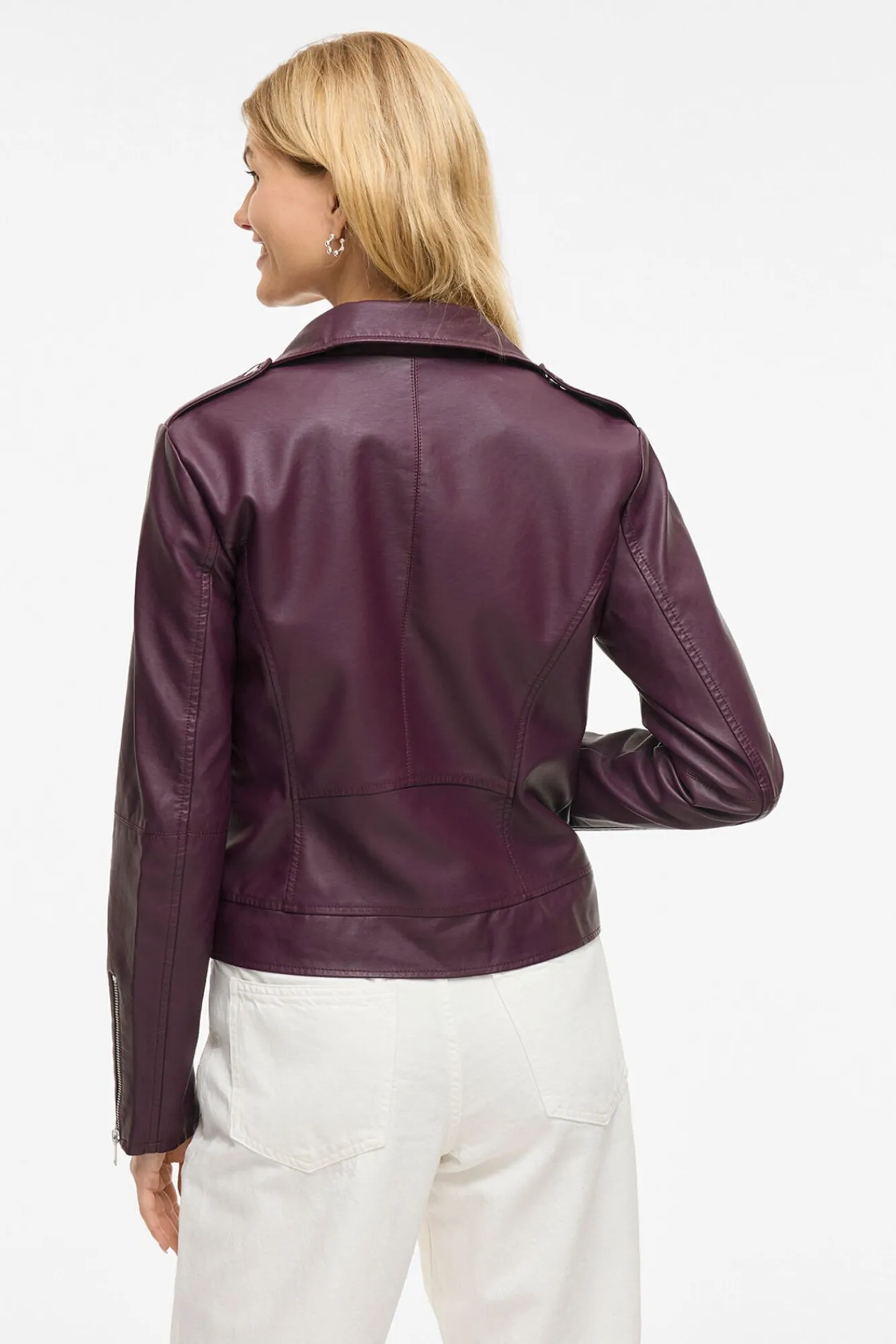 Mujer Vila Blusas|Chaquetas>Chaqueta biker polipiel