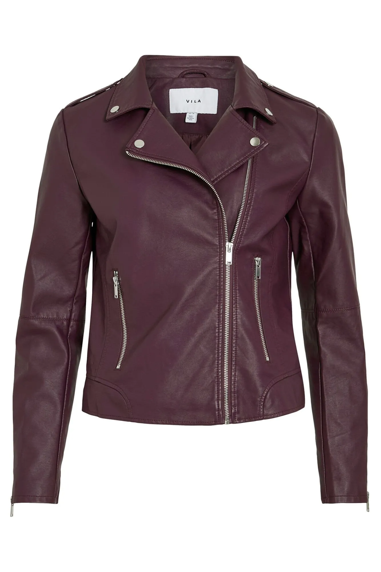 Mujer Vila Blusas|Chaquetas>Chaqueta biker polipiel