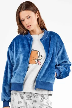 Mujer Gisela Chaquetas>Chaqueta bomber de peluche mujer