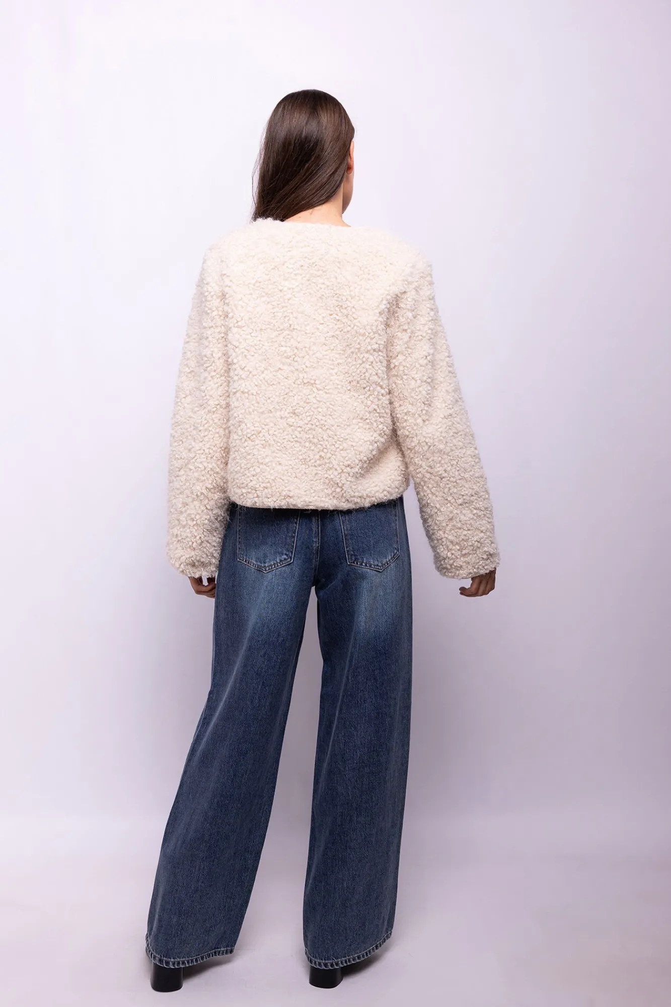 Mujer Object Chaquetas>Chaqueta borreguillo sintético