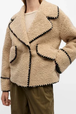 Mujer Object Chaquetas>Chaqueta borreguillo sintético