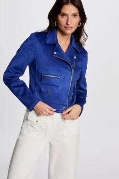 Mujer Morgan Chaquetas>Chaqueta corta antelina