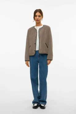 Mujer Vero Moda Jerséis|Chaquetas>Chaqueta corta borrego
