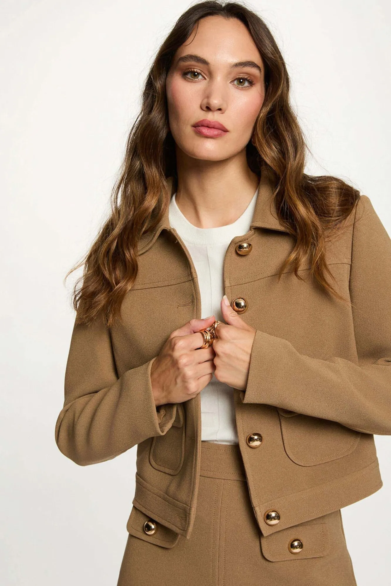 Mujer Morgan Chaquetas>Chaqueta corta de manga larga