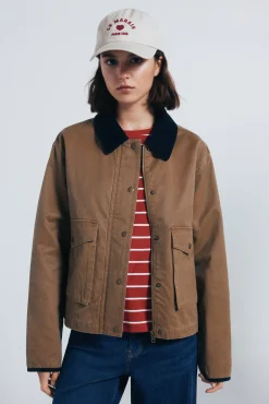 Mujer Springfield Chaquetas>Chaqueta corta encerada