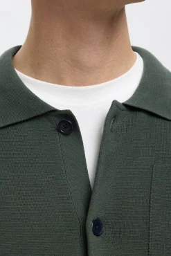 Hombre Selected Jerséis>Chaqueta cárdigan con bolsillos 100% algodón orgánico