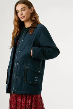 Mujer Pepe Jeans Chaquetas>Chaqueta Cuello Camisero Impermeable