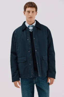 Hombre Cortefiel Chaquetas|Abrigos>Chaqueta cuello combinado