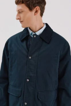 Hombre Cortefiel Chaquetas|Abrigos>Chaqueta cuello combinado