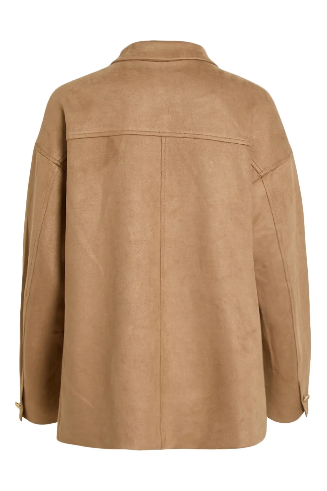 Mujer Vila Chaquetas>Chaqueta de antelina abotonada