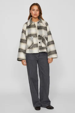 Mujer Vila Chaquetas|Abrigos>Chaqueta de paño abotonada