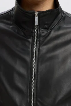 Hombre Selected Chaquetas>Chaqueta de piel 100% piel de cordero.