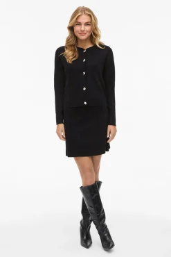 Mujer Vila Jerséis>Chaqueta de punto abotonado con viscosa