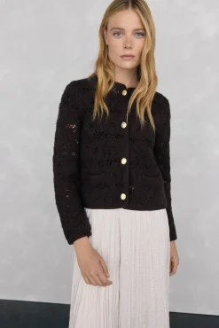 Mujer Pedro del Hierro Jerséis>Chaqueta de punto crochet