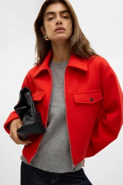 Mujer Vero Moda Chaquetas>Chaqueta fieltro manga larga