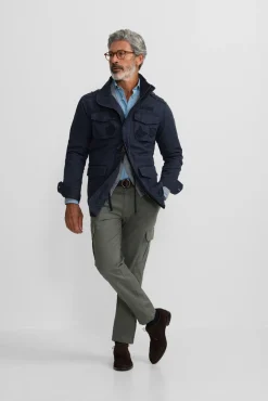 Hombre Silbon Chaquetas>Chaqueta militar parches dye