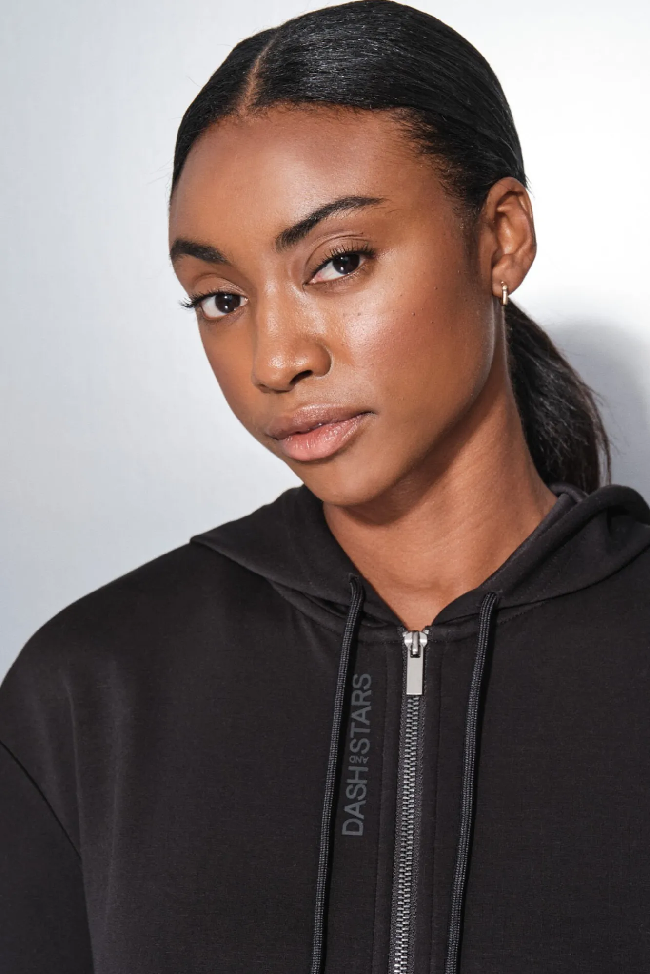 Mujer Dash and Stars Deporte|Chaquetas>Chaqueta negra cremallera