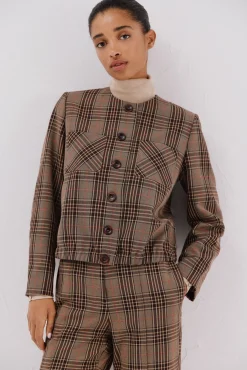 Mujer Cortefiel Trajes|Blazers>Chaqueta se cuadros