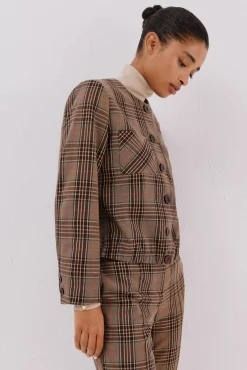 Mujer Cortefiel Trajes|Blazers>Chaqueta se cuadros