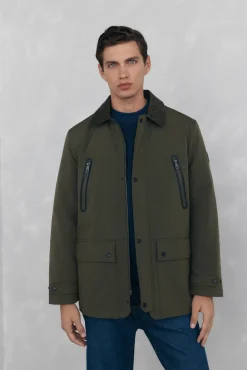 Hombre Pedro del Hierro Chaquetas|Abrigos>Chaqueta vistas cremallera repelente al agua