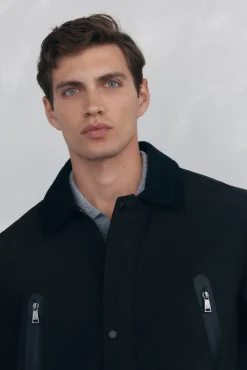 Hombre Pedro del Hierro Chaquetas|Abrigos>Chaqueta vistas cremallera repelente al agua