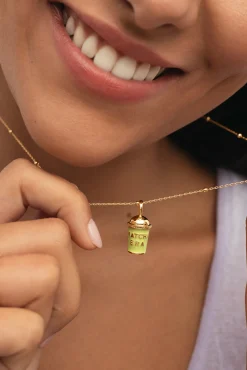 Mujer Singularu Joyería Y Bisutería>Charm Matcha Baño Oro