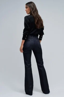 Mujer Salsa Jeans Vaqueros>Chino flare con cinturón