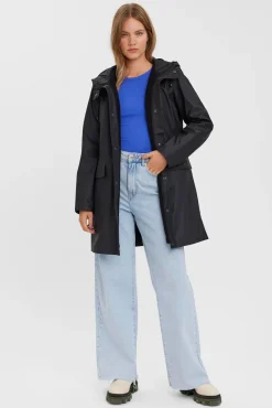Mujer Vero Moda Chaquetas|Abrigos>Chubasquero de mujer manga larga con capucha