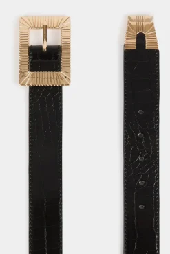 Mujer Morgan Cinturones>Cinturón con efecto cocodrilo