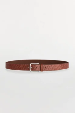 Hombre Pedro del Hierro Cinturones>Cinturón piel logos