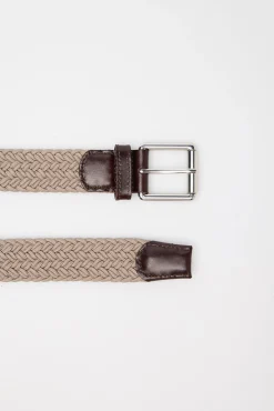 Hombre Cortefiel Cinturones>Cinturón trenzado elástico