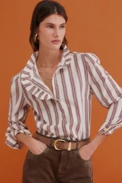 Mujer Hoss Intropia Blusas>Claudette. Blusa a rayas