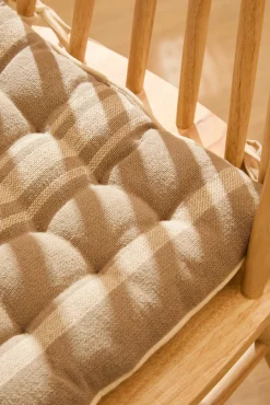 Calma House Fundas De Cojín>Cojín de silla cuadrado en tono piedra Sorento