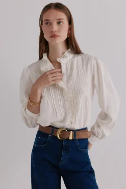 Mujer Hoss Intropia Blusas>Colette. Blusa bordada