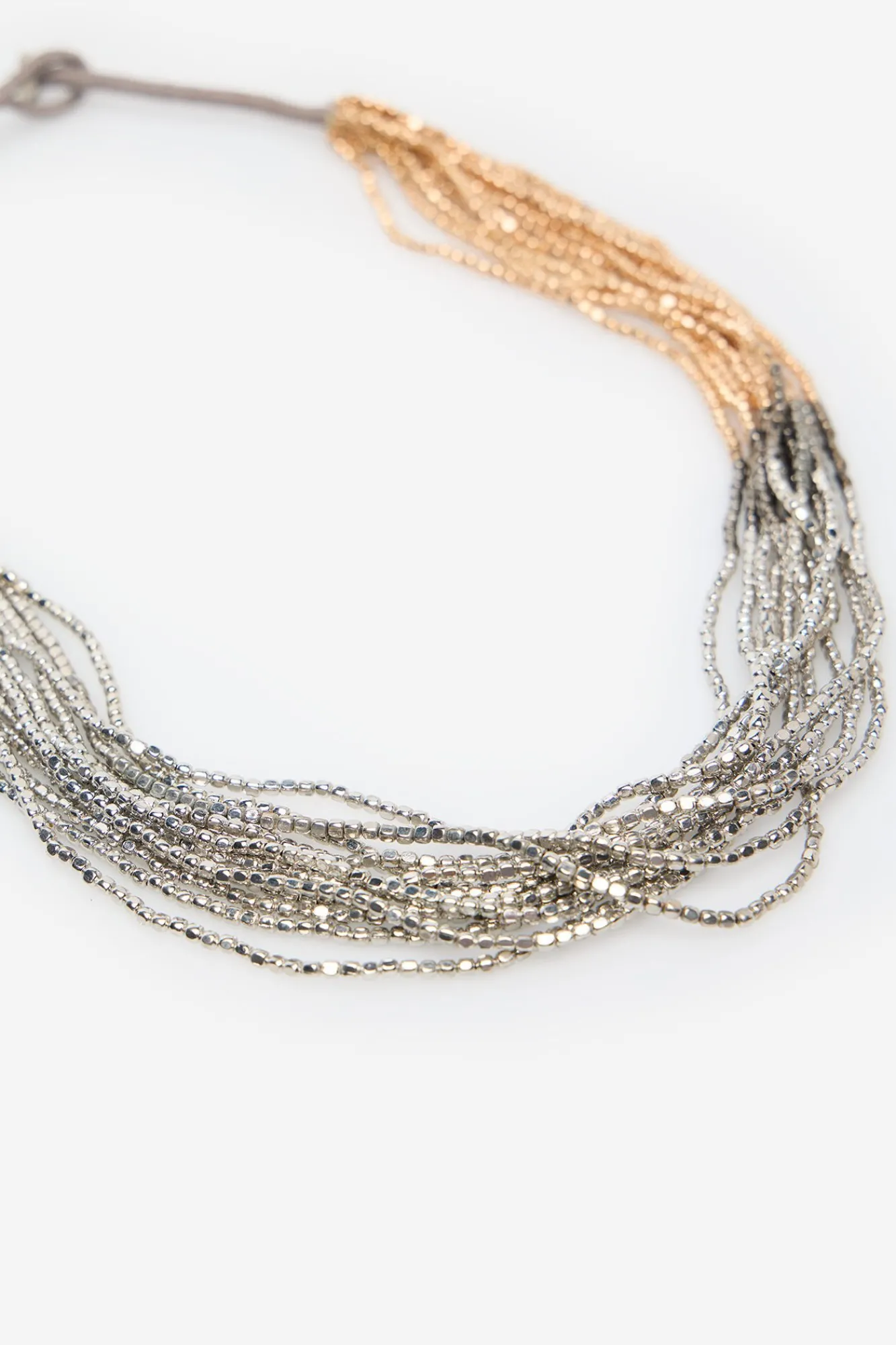 Mujer Cortefiel Joyería Y Bisutería>Collar abalorios tricolor