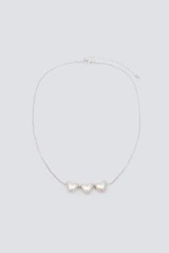 Mujer Springfield Joyería Y Bisutería>Collar corazones dorados