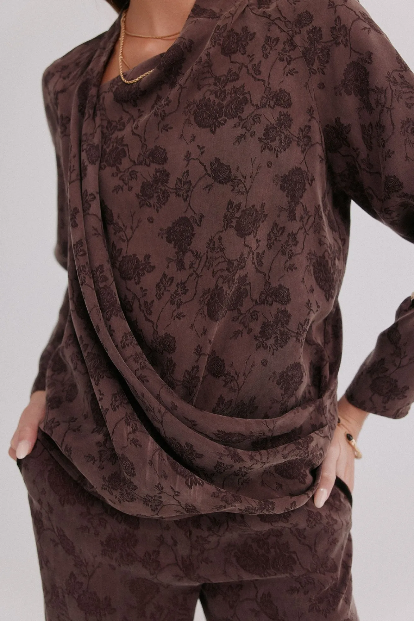 Mujer Hoss Intropia Blusas>Concha. Blusa jacquard