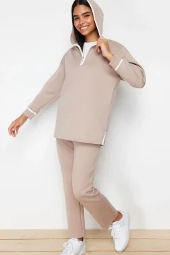 Mujer Trendyol Pijamas|Pijamas>Conjunto cómodo sudadera capucha y pantalón