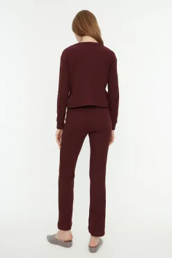 Mujer Trendyol Pijamas|Pijamas>Conjunto de pijama de pana en color