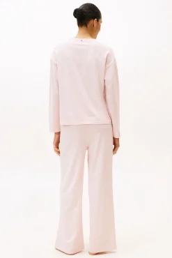 Mujer Tommy Jeans Pijamas|Pijamas>Conjunto de pijama manga larga en modal