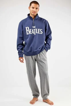 Hombre Gisela Pijamas>Conjunto hombre The Beatles felpa interior perchado