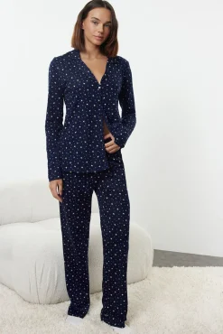 Mujer Trendyol Pijamas|Pijamas>Conjunto pijama estrellas