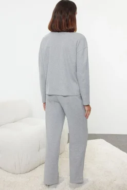 Mujer Trendyol Pijamas|Pijamas>Conjunto pijama felpa