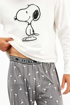 Hombre Gisela Pijamas>Conjunto pijama hombre estampado Snoopy